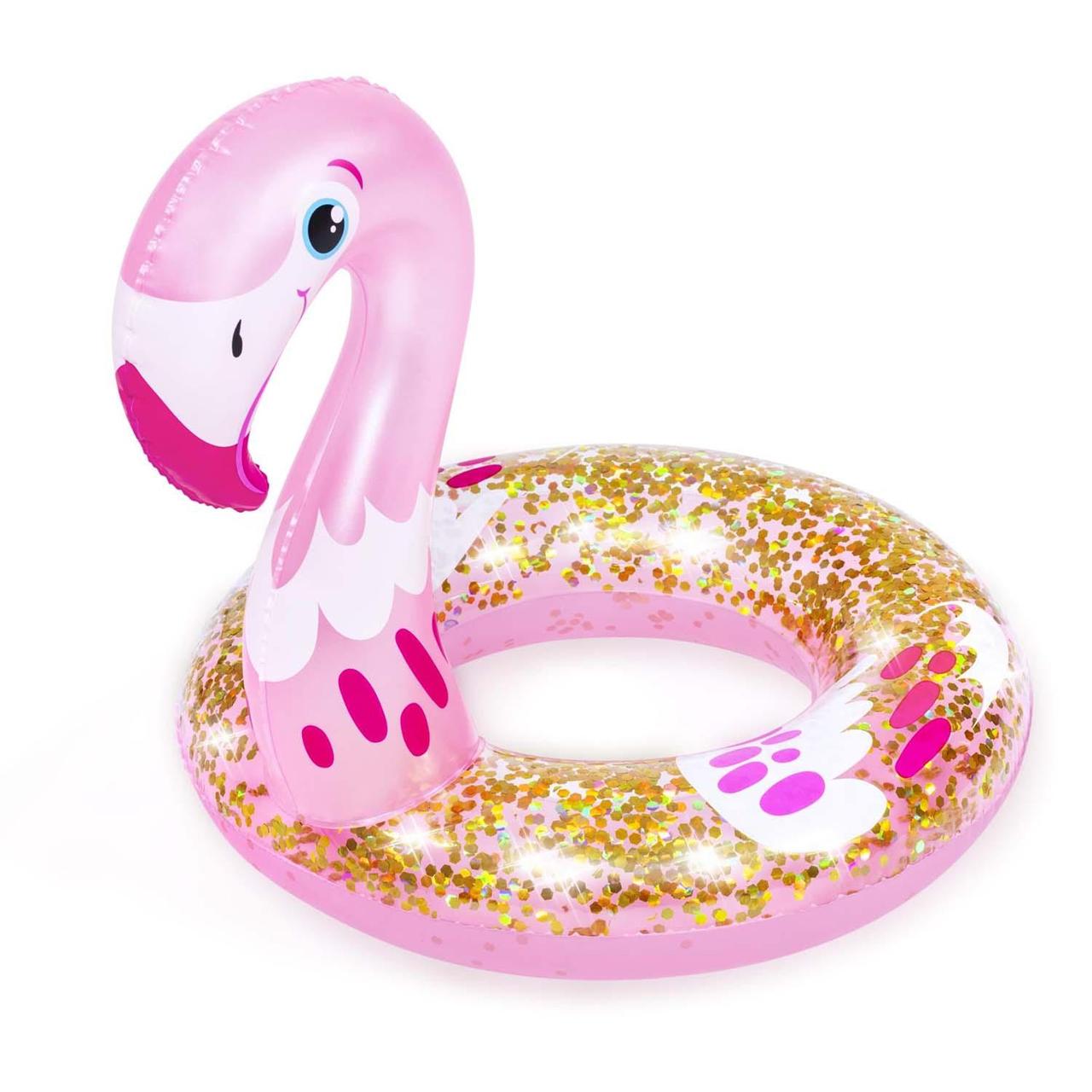 Круг для плавания розовый фламинго детский BESTWAY, 36306 - фото 1 - id-p208383620