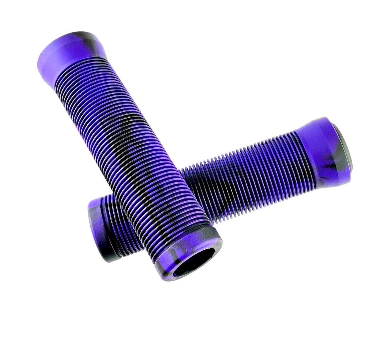 Грипсы, 125 мм, фиолетовые, с заглушками - фото 1 - id-p208383739