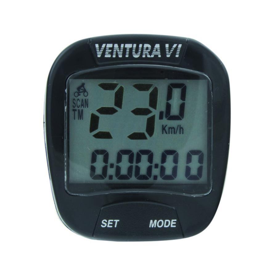 Велокомпьютер VENTURA VI, 5-244530, 6 ф-ций, черный - фото 1 - id-p208383948