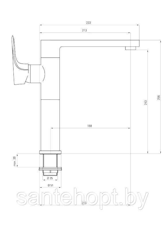 Смеситель для мойки Deante Gardenia, черный-хром - фото 2 - id-p208385863