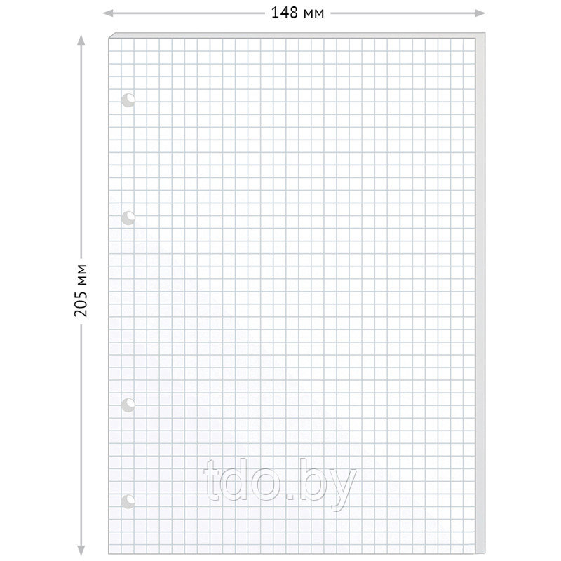 Сменный блок 120л., А5, OfficeSpace, белый - фото 2 - id-p208391154