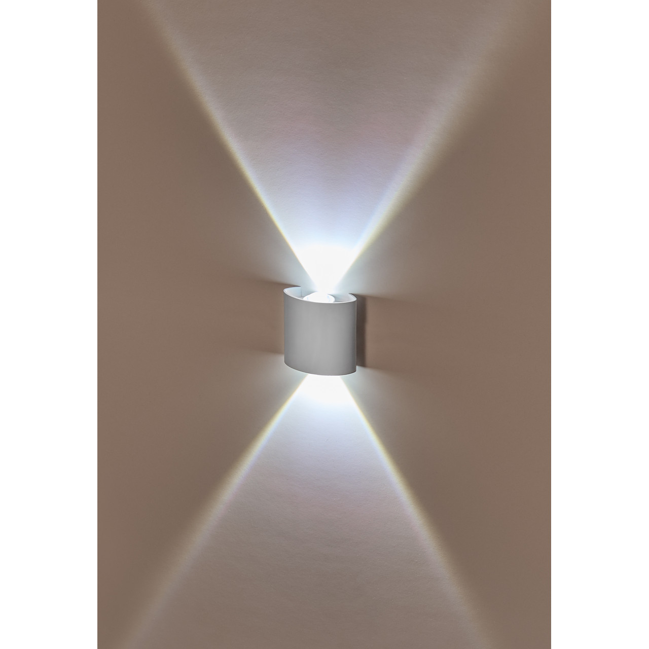 Интерьерный настенный светильник LED 2x1W 4200K Белый 220V IP54 IL.0014.0001-2 WH - фото 1 - id-p208391376
