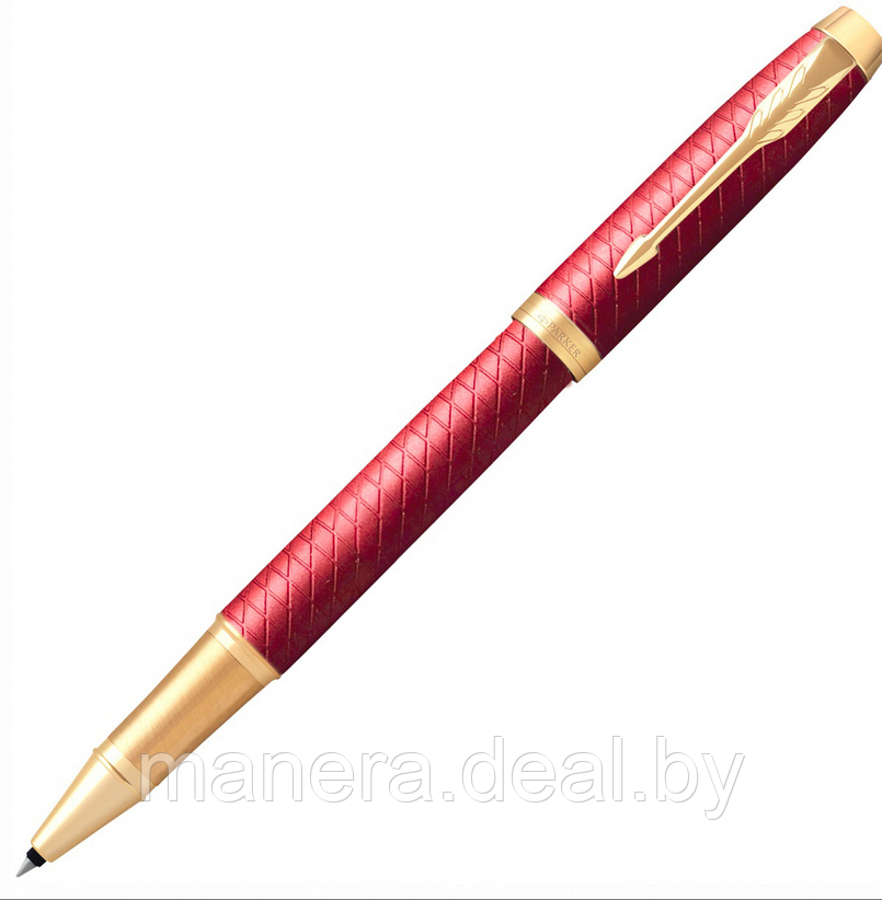Ручка-роллер PARKER IM Premium Red GT, черные чернила - фото 1 - id-p137044607