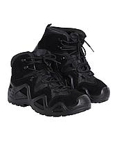 Ботинки Сириус-Дозор замша (черные), ПУ-Нитрил, фото 2