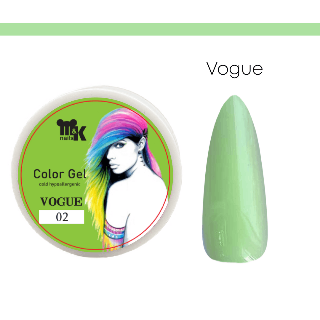 M&K Гель Vogue Color для наращивания #02  15мл