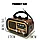 Радиоприемник Golon RX-BT628 с подставкой для телефона   Цвет : коричневый, красный, дерево, фото 5