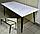 Стол кухонный на металлокаркасе серии "К-3" из постформинга, массива дуба или ЛДСП с выбором размера и цвета, фото 9