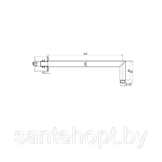 Душевая система скрытого монтажа Deante Hiacynt хром - фото 6 - id-p208407363