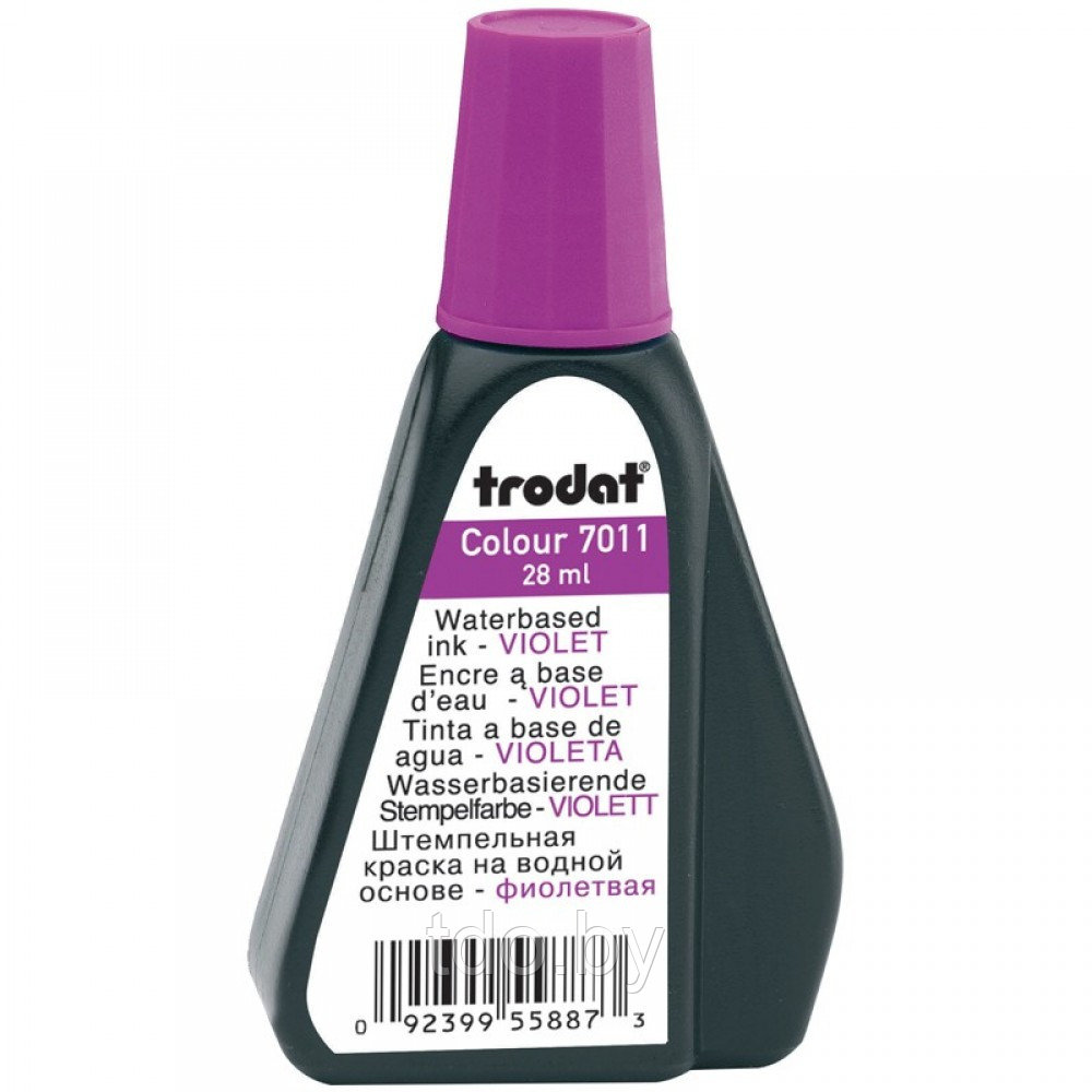 Штемпельная краска Trodat, 28мл, фиолетовая - фото 1 - id-p208407716