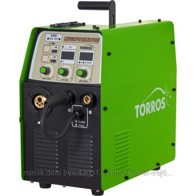 Torros MIG-270D (M2702), Полуавтомат сварочный, MIG/MMA, 380 В, MIG 40-270А/ MMA30-200, 26 кг