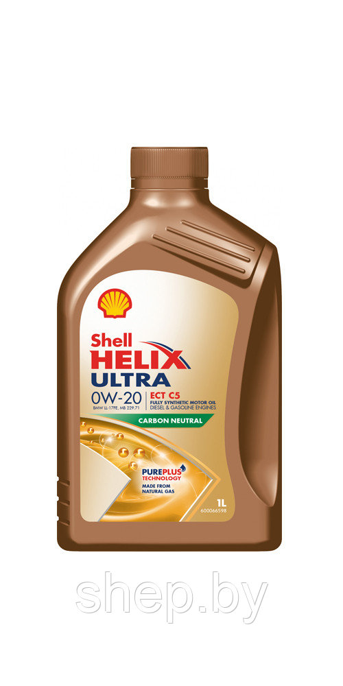 Моторное масло Shell Helix Ultra ECT C5 0W-20 1L - фото 1 - id-p208411690