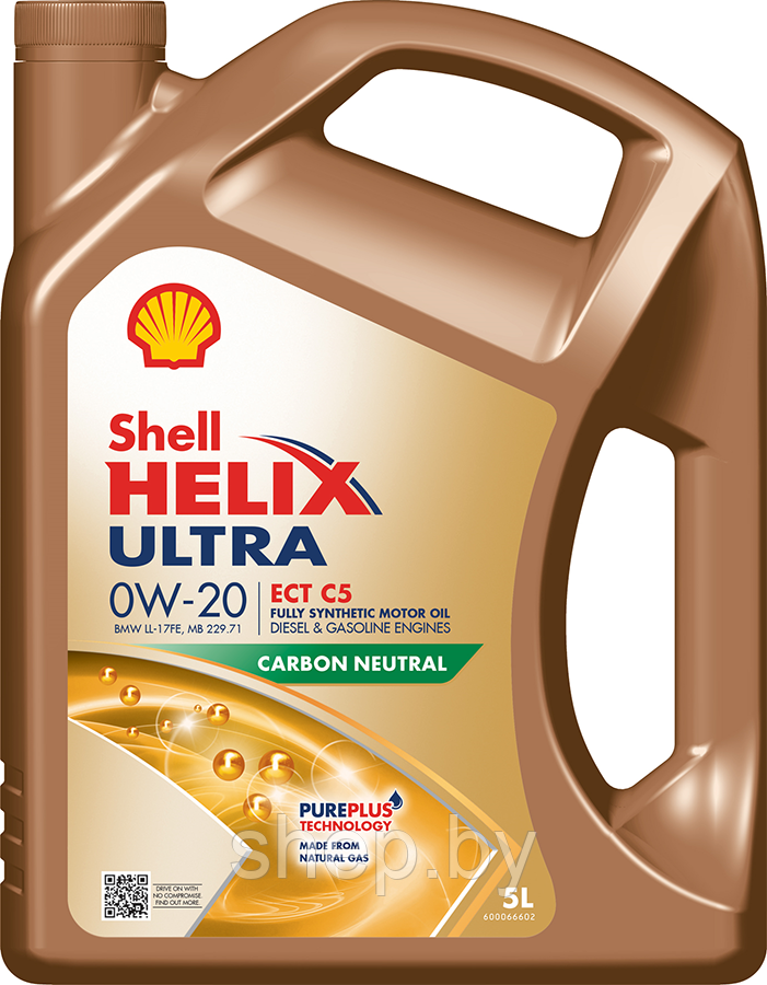 Моторное масло Shell Helix Ultra ECT C5 0W-20 5L - фото 1 - id-p208411764