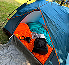 Туристический сверхлегкий матрас со встроенным насосом SLEEPING PAD и воздушной подушкой, фото 8