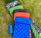Туристический сверхлегкий матрас со встроенным насосом SLEEPING PAD и воздушной подушкой, фото 10