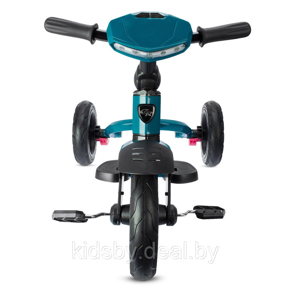 Детский трехколесный велосипед City-Ride Котик CR-B3-11NA (синий) Складной руль, поворот.сиденье, фара - фото 4 - id-p208442384
