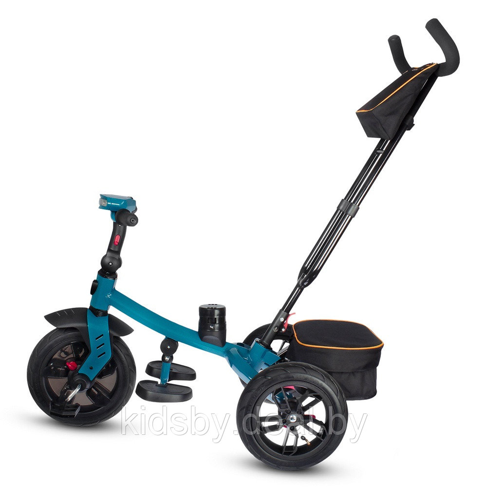 Детский трехколесный велосипед City-Ride Котик CR-B3-11NA (синий) Складной руль, поворот.сиденье, фара - фото 5 - id-p208442384
