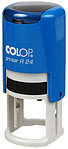 Автоматическая оснастка Colop R24 для клише печати ø24 мм, корпус синий
