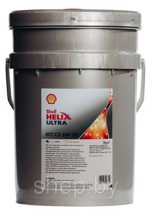 Моторное масло SHELL HELIX ULTRA ECT C3 5W-30 20L - фото 1 - id-p208444602