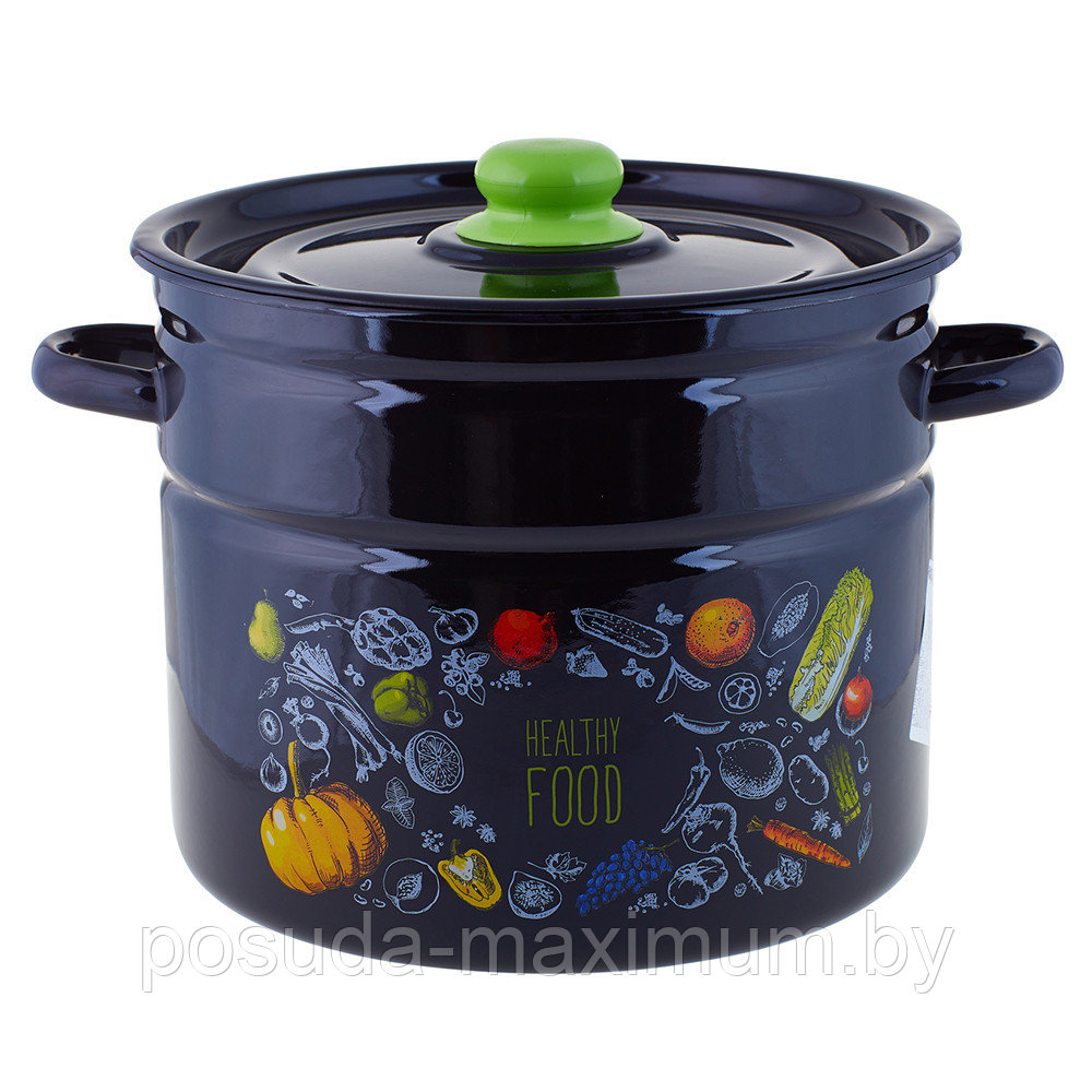 Кастрюля эмалированная 9 л Healthy food 1с200с