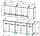 Кухонный гарнитур КГ-2 Белый/Дуб Сонома/Дуб Венге/столешница в декоре Тростник (2,0 метра), фото 4