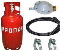 Комплект для подключения газового обогревателя, газовой пушки или плиты 27 л
