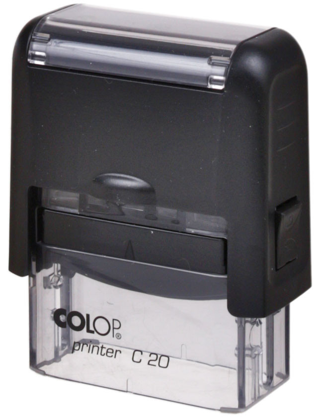 Автоматическая оснастка Colop C20 для клише штампа 14*38 мм, корпус черный, без крышки (Compact С20) - фото 2 - id-p208454041
