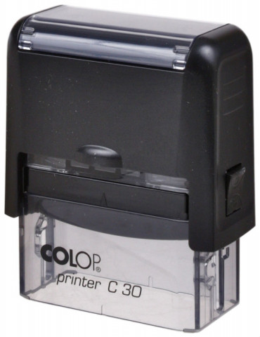 Автоматическая оснастка Colop C30 для клише штампа 18*47 мм, корпус черный, без крышки (Compact С30)