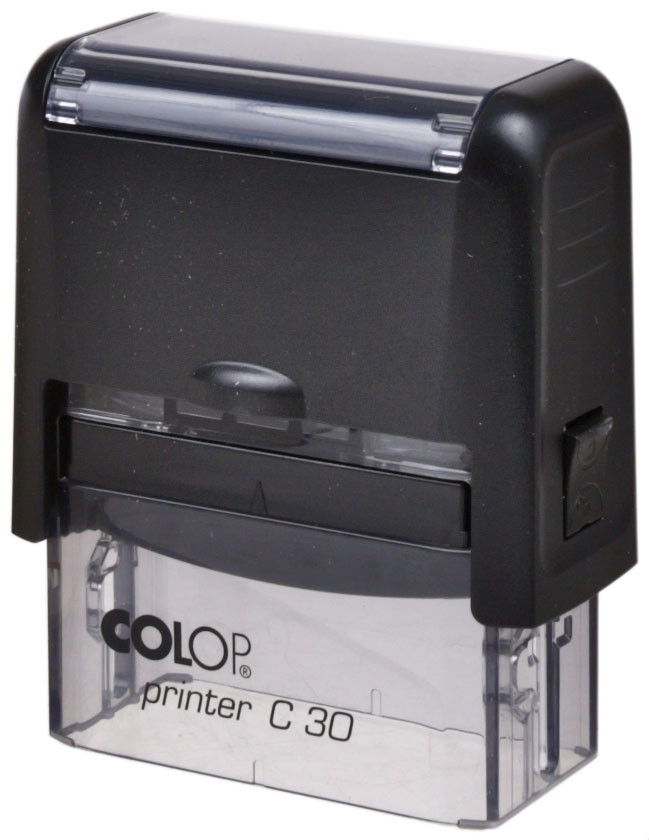 Автоматическая оснастка Colop C30 для клише штампа 18*47 мм, корпус черный, без крышки (Compact С30) - фото 2 - id-p208454042