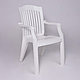 Кресло садовое Премиум, белый, пластик, фото 5