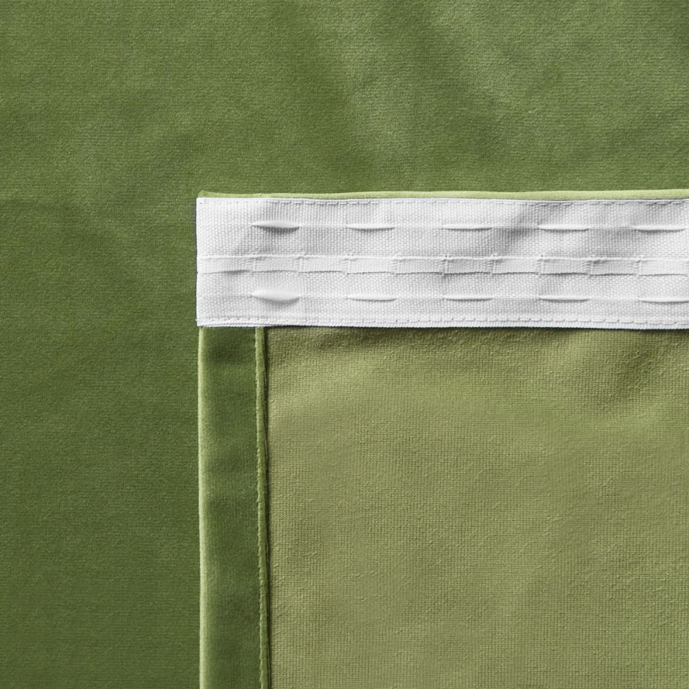 Комплект штор БАРХАТ Светло-зеленый 290×260 (Ш×В) - фото 2 - id-p206846365