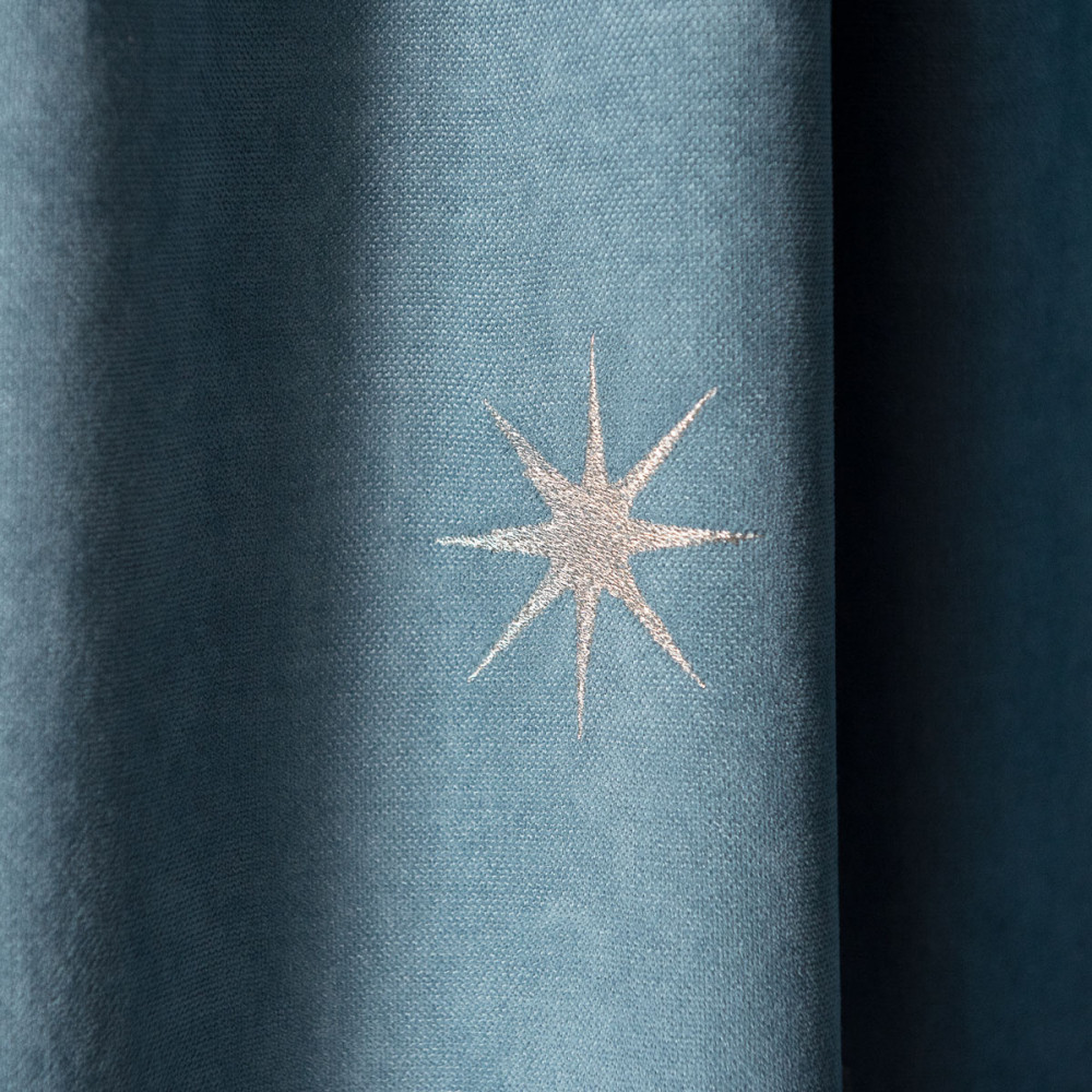 Комплект штор с подхватами БЭЛЛИ Голубой 290×250 (Ш×В) - фото 4 - id-p206849260