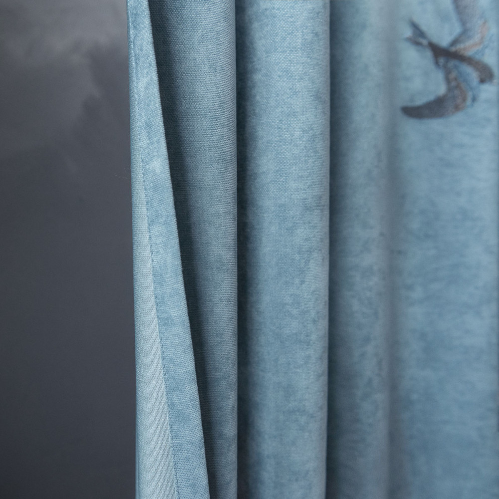 Комплект штор с подхватами ЛИБЕРТИ Голубой 290×270 (Ш×В) - фото 4 - id-p206846224