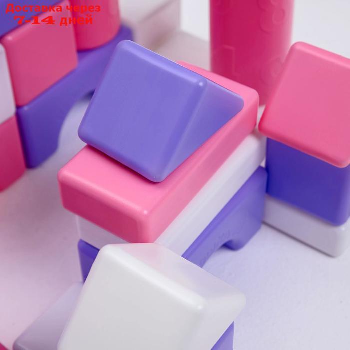 Строительный набор, 41 элемент, 60*60, цвет розовый - фото 4 - id-p208445088