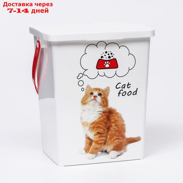 Контейнер "Кошки" для корма для кошек, 8,5 л - фото 1 - id-p208446244