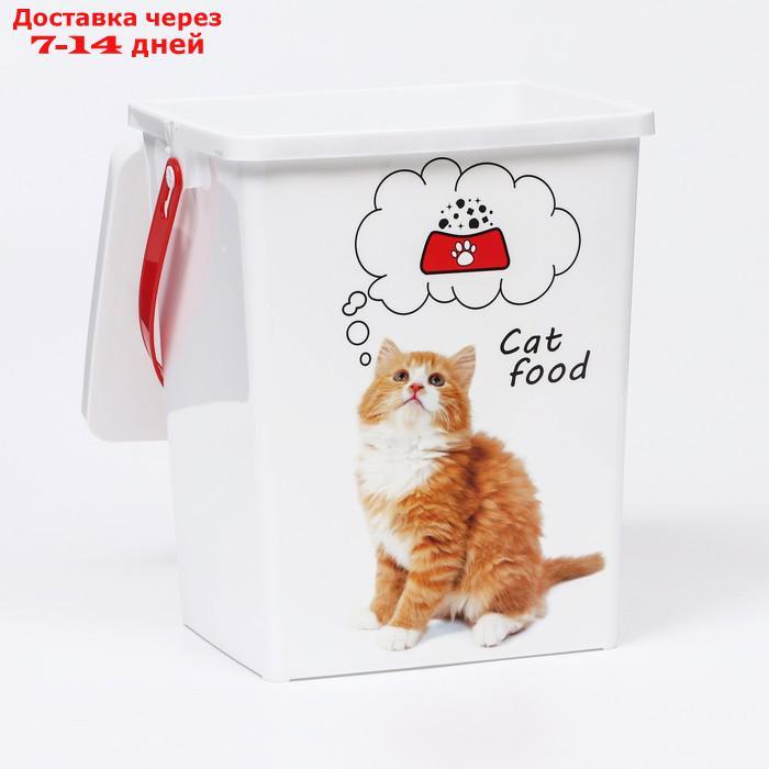 Контейнер "Кошки" для корма для кошек, 8,5 л - фото 2 - id-p208446244