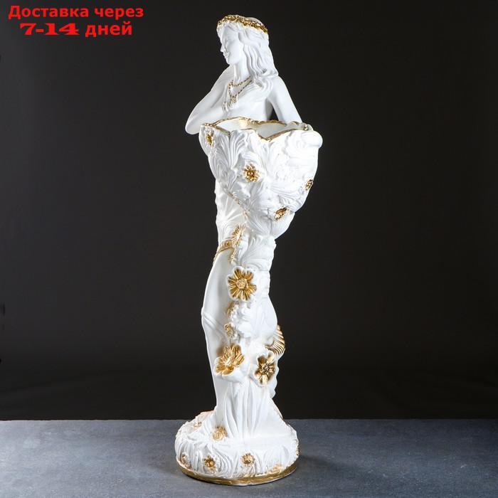 Фигура с кашпо "Лесная фея" белый, золотистый, 90см МИКС - фото 2 - id-p208446293