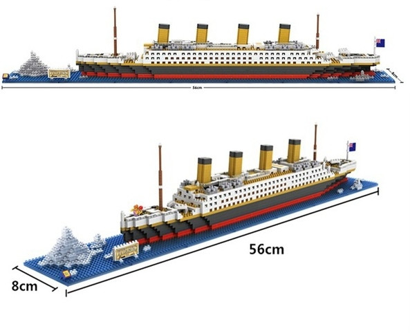 Конструктор из блоков "Титаник" 1860 деталей - фото 2 - id-p208477286