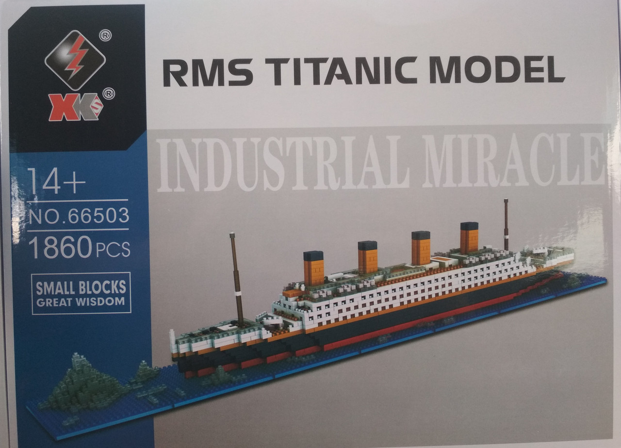 Конструктор из блоков "Титаник" 1860 деталей - фото 4 - id-p208477286