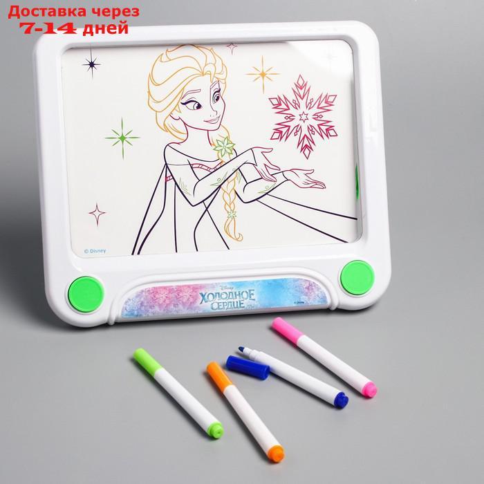 3D-планшет для рисования неоновыми маркерами, световые эффекты, с карточками, Холодное сердце - фото 5 - id-p208445167