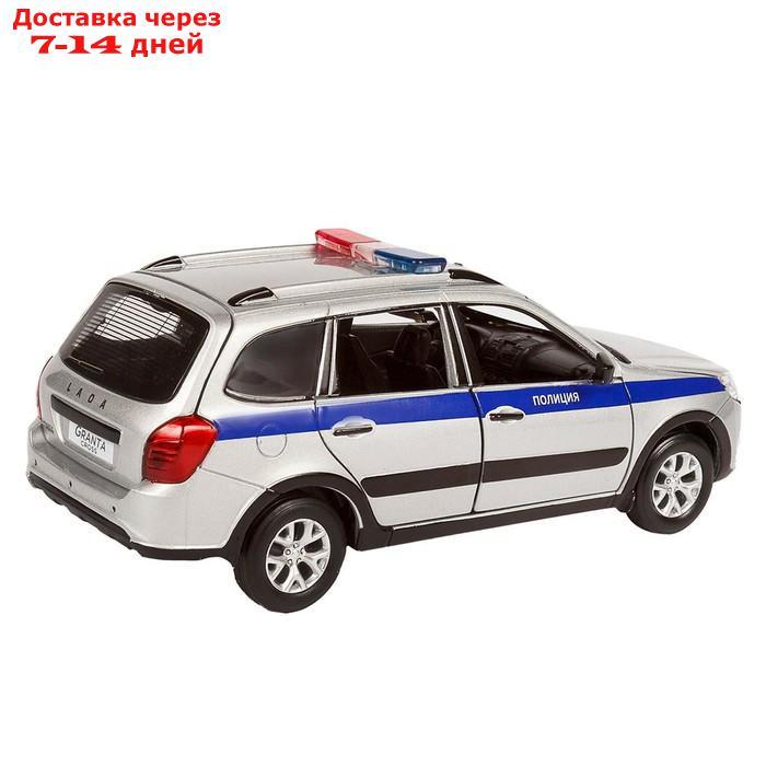 Машина металлическая "Lada Полиция" 1:24, цвет серебряный, открываются двери, капот и багажник, световые и - фото 4 - id-p208445214