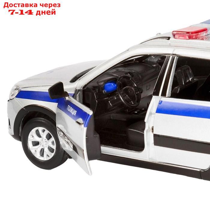 Машина металлическая "Lada Полиция" 1:24, цвет серебряный, открываются двери, капот и багажник, световые и - фото 5 - id-p208445214