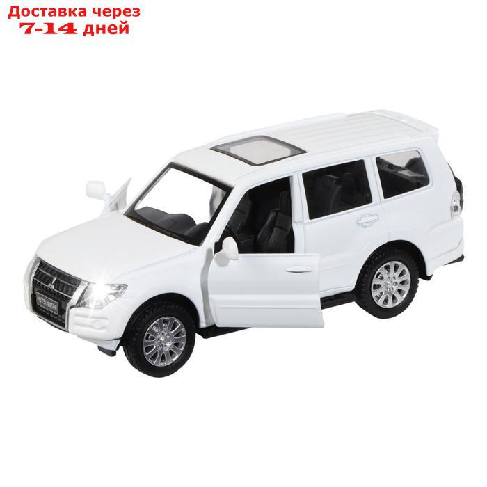 Машина металлическая Mitsubishi Pajero 4WD Turbo 1:43, инерция, открываются двери, цвет белый - фото 3 - id-p208445233