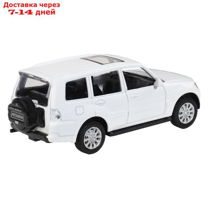 Машина металлическая Mitsubishi Pajero 4WD Turbo 1:43, инерция, открываются двери, цвет белый - фото 5 - id-p208445233