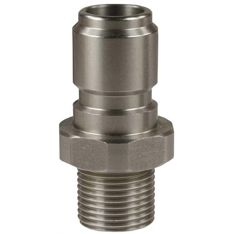 Нержавеющий быстросъем папа наружный G1/2"F