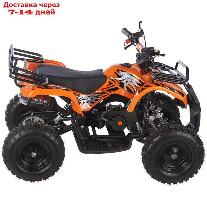 Квадроцикл детский бензиновый MOTAX ATV Х-16 Мини-Гризли, оранжевый, механический стартер - фото 6 - id-p208444882
