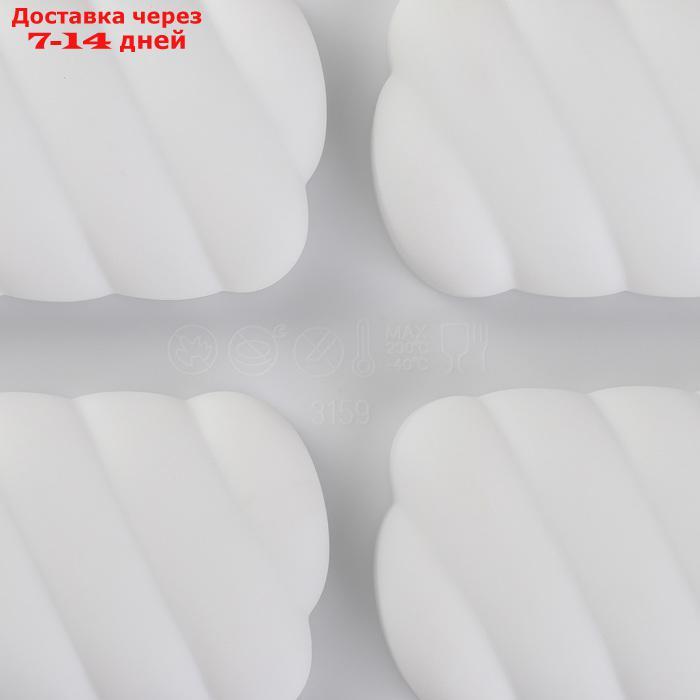 Форма для муссовых десертов и выпечки Доляна "Корде", 30×17,5 см, 9 ячеек, цвет белый - фото 3 - id-p208445758