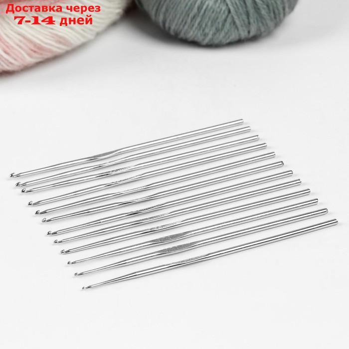 Набор крючков для вязания, d = 0,6-6,5 мм, 12,5/15 см, 22 шт, цвет МИКС - фото 5 - id-p208453878