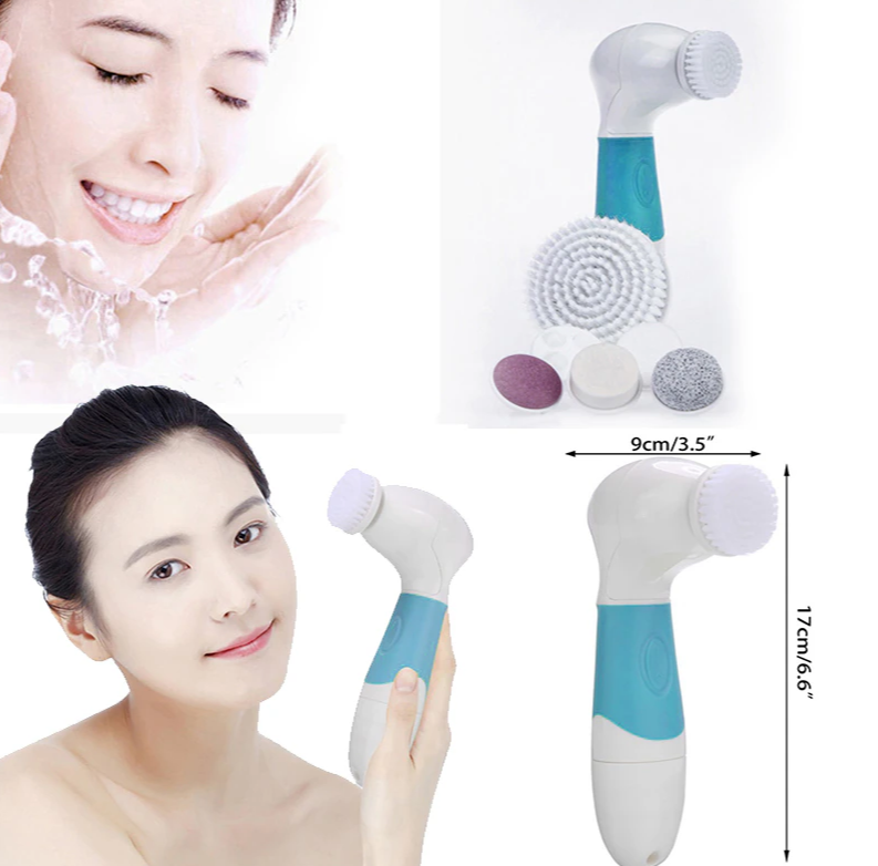 Массажер уходовый для кожи лица 7 в 1 Мassage Beauty Device Bath Spa Brush AE-8288 - фото 3 - id-p208494070