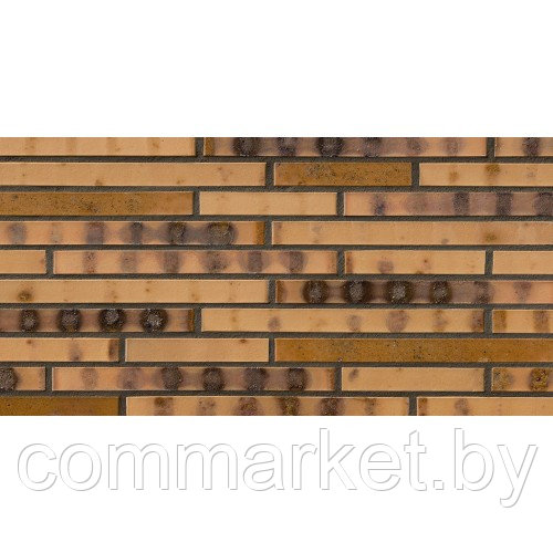 Клинкерный кирпич ABC-klinkergruppe, Langformat St. Petersburg, gelb-Kohlebrand glatt DF 1006