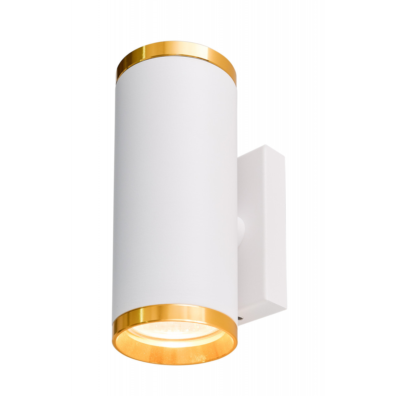 Интерьерный настенный светильник IMEX GU10 2*50W Белый+Золото IL.0005.5215 GD - фото 1 - id-p208497286